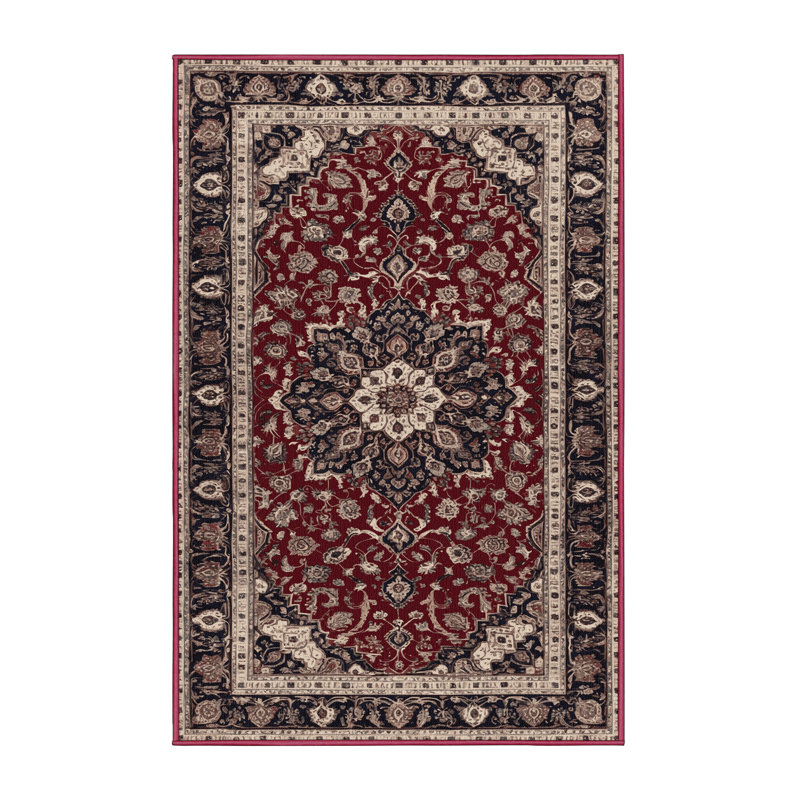 Tapis brun lavable à la machine, Rectangulaire 2 pi x 3 pi