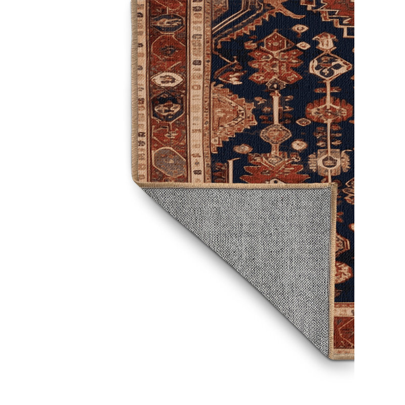 Tapis brun lavable à la machine, Carré 5 pi