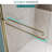 60" X 72" Double Sliding Doors with Double-handle towel rack and 1/4" Tempered Glass, Gold-120019268