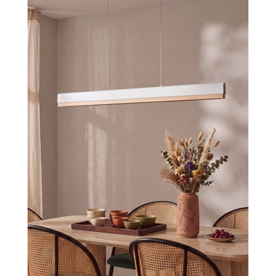 LED Pendant Lamp Annalisse Metal White