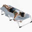 Fauteuil de bronzage robuste 3-en-1 avec trou pour le visage, chaise longue pliante réglable à 5 positions pour bronzer en plein air et se détendre
