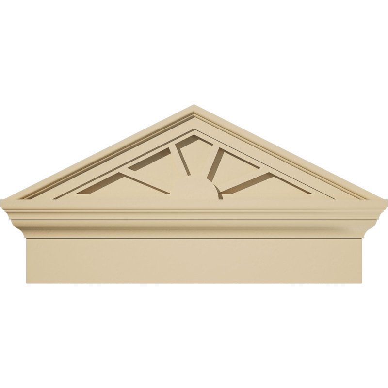 Fronton en uréthane Signature, 24 po x 12,875 po x 2,75 po, Combinaison, 4 rayons