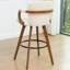 Tabouret de bar moderne pivotant de 26 po en cuir-457180436-452270096