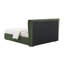Lit chenille vert foncé (aucun outil requis)-1890135252