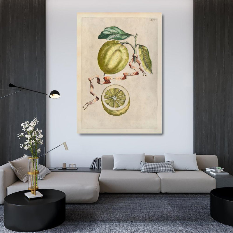 Baroque - Citrons, H 48 po x l 34 po