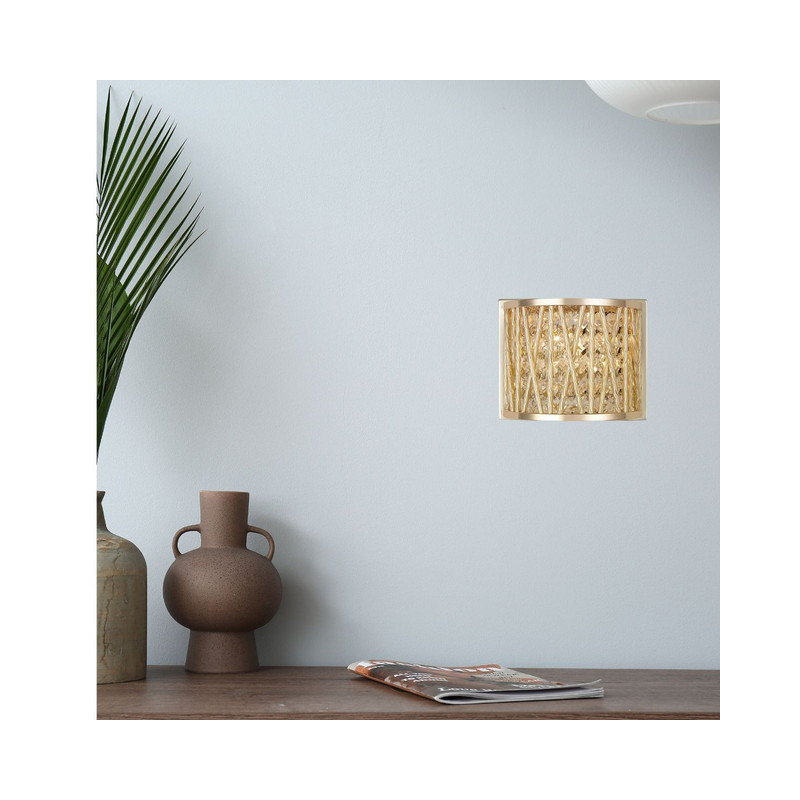 Borealis Aluminium Flush Mounted Sconce, Gold