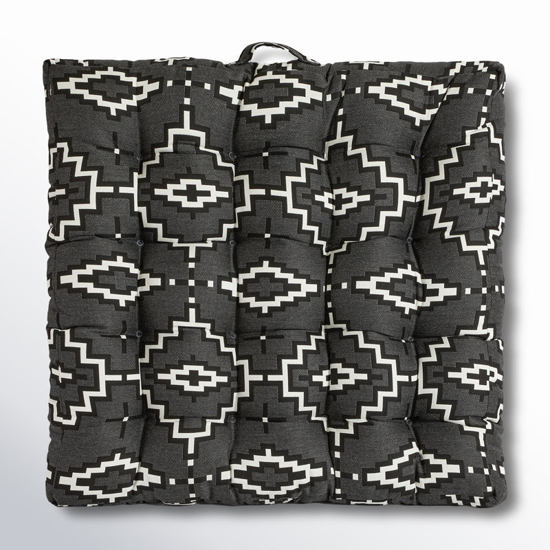 Coussin Sunbrella, Grey Geometic Shapes