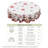 White Washable Cute Christmas Snowman Pattern Polyester Tablecloth-942336656