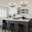Plafonnier semi-encastré 5 lumières façon bougie-1840035601