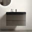 Meuble-lavabo mural flottant avec lavabo et rangement