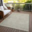 Tapis beige intérieur / extérieur lavable à la machine Claudian ACN1227-103718807