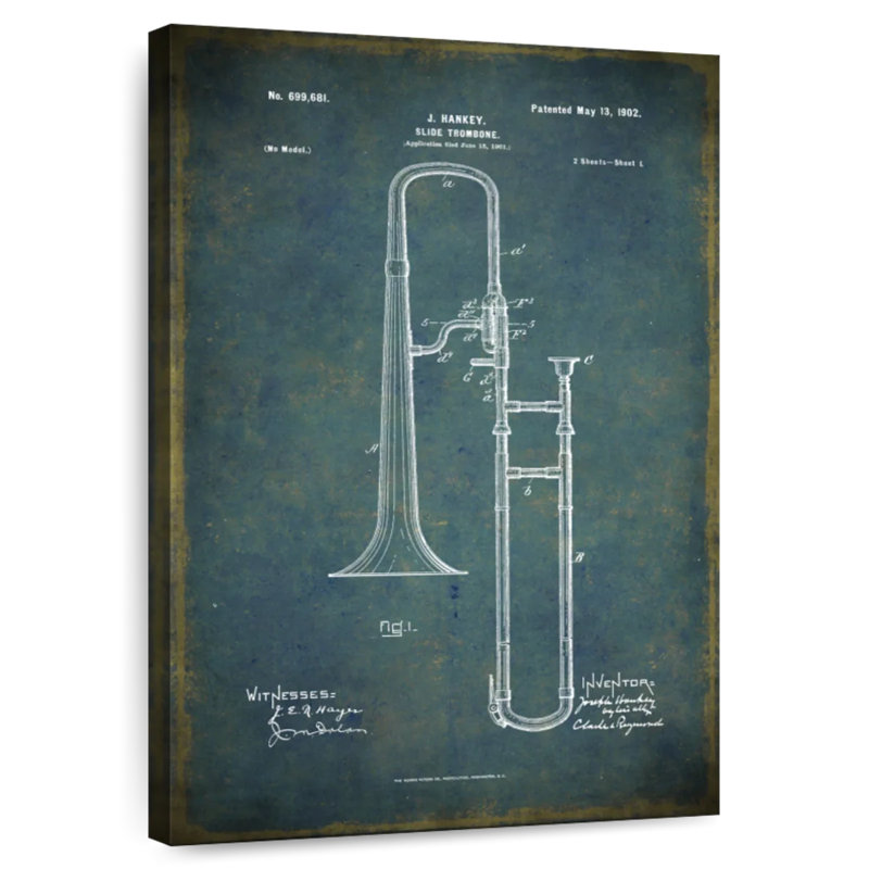 Slide Trombone Ladonta, H 24 po x l 16 po