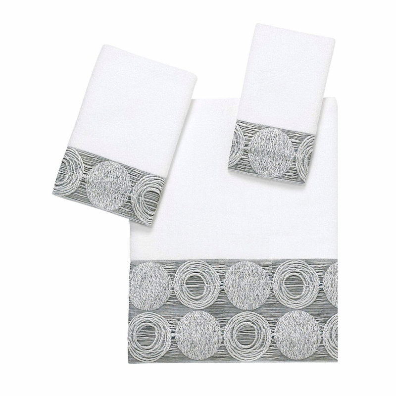 UltraSoft Galaxy Cotton Towel Set - 3pc, Highly Absorbent, White