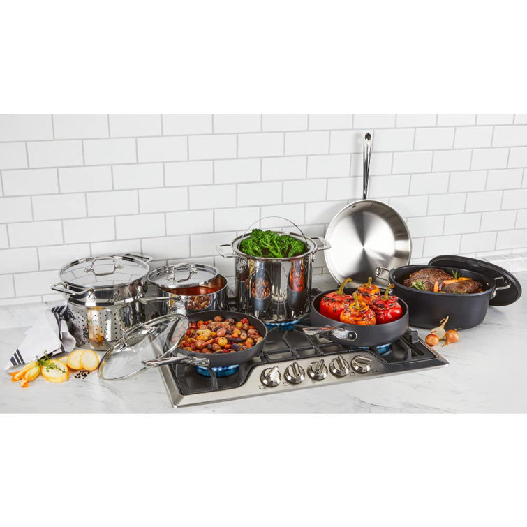 Mixed Material Cookware Set, 12 Piece