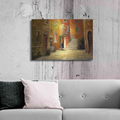 Art luxueux «Lighted Alley» par Haixia Liu, Meta Lighted Alley par Haixia Liu - Peinture sur