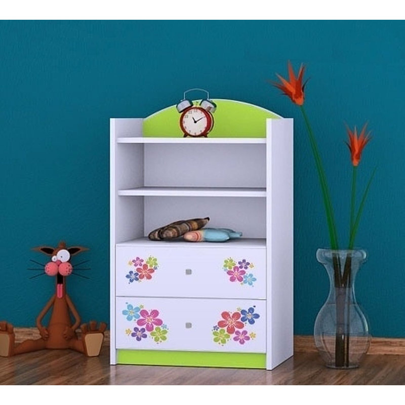 Greta 96cm H X 60cm W Kids Cube, Green