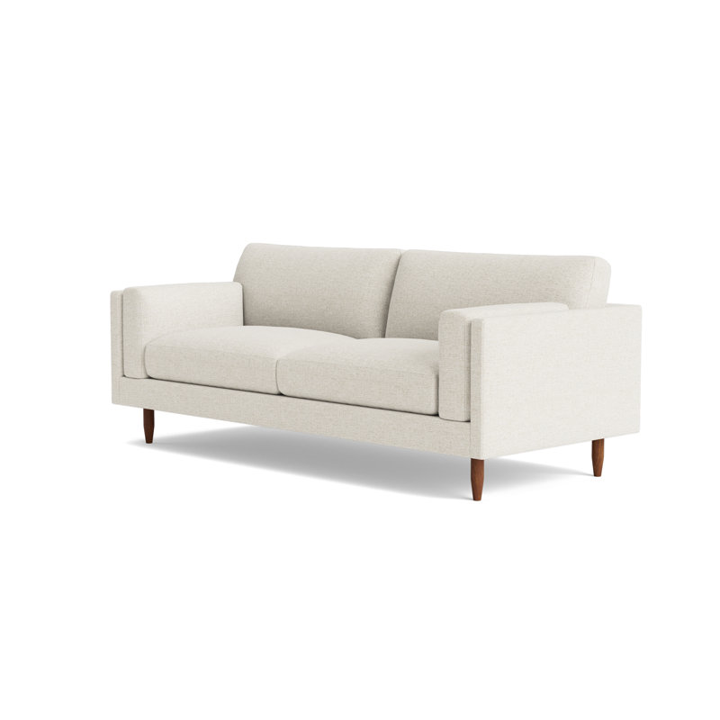 Skinny Fat Loveseat (70"), 85" W, Performance Velvet - Nutmeg