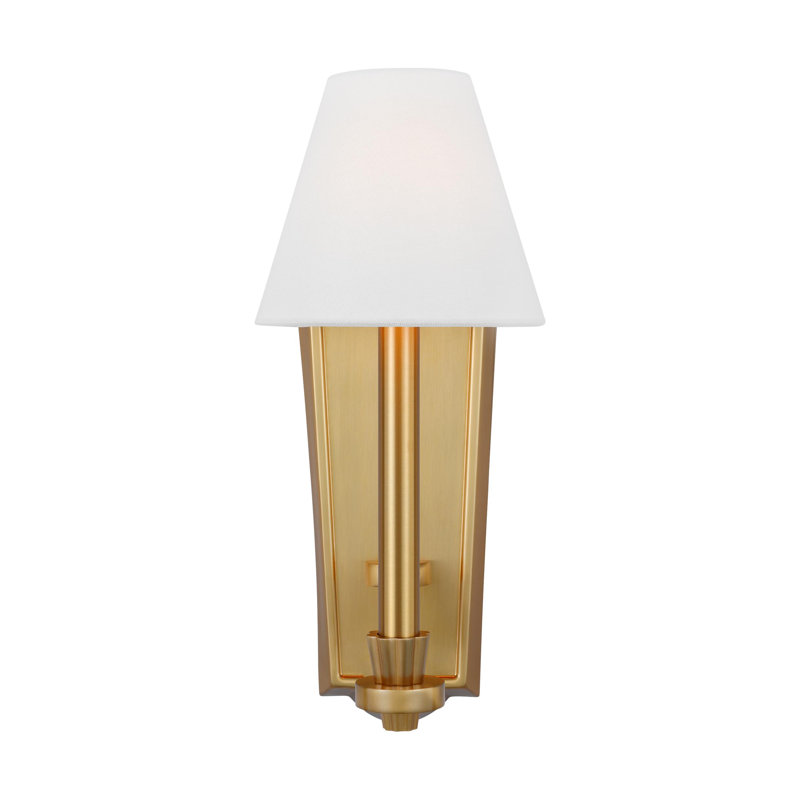 Paisley 1 - Light Armed Sconce, Burnished Brass