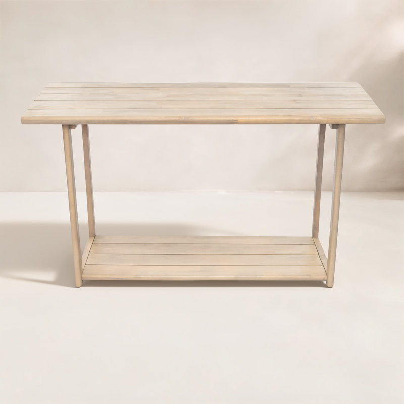 Briarwood Modern Rustic Rectangular Acacia Wood Outdoor Buffet & Console Table