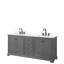 Meuble-lavabo double autoportant Deborah avec plateau en quartz-92725380-92725381-92725383