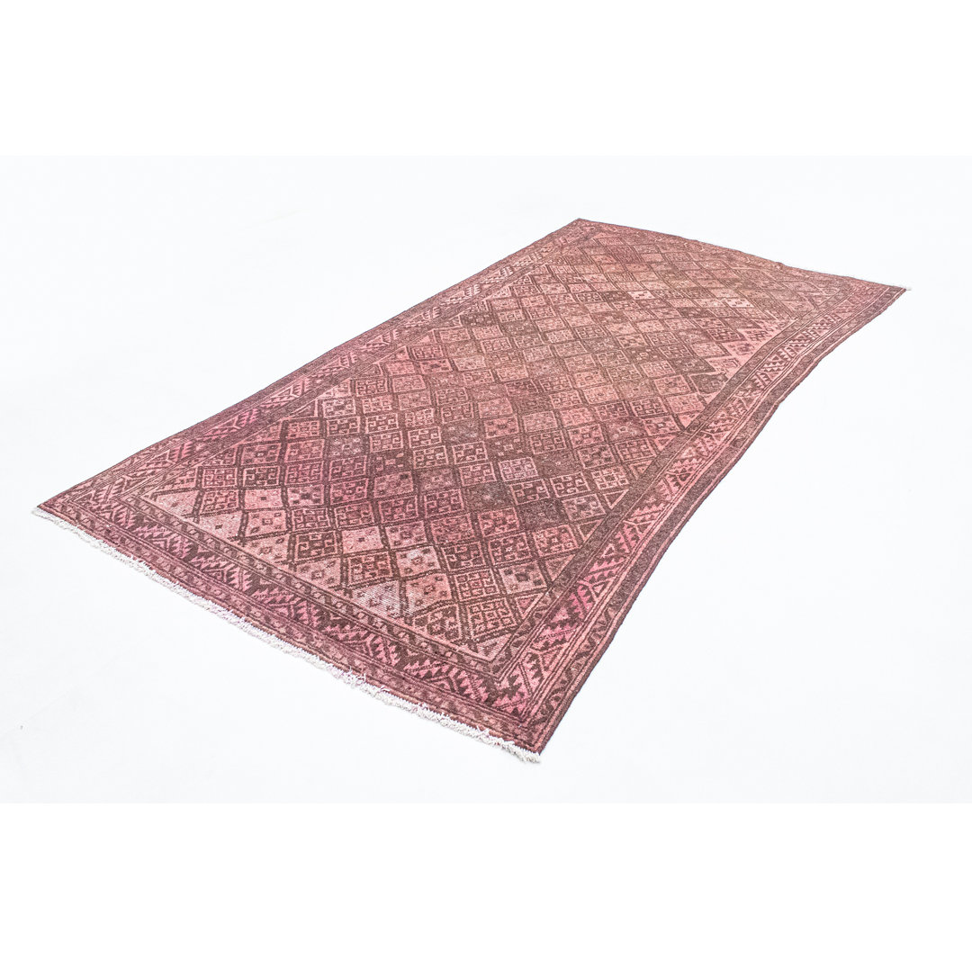 Hand Knotted Wool Red Indoor/Outdoor Rug
