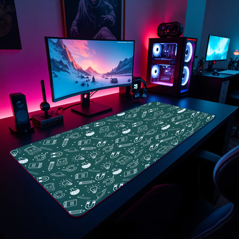 Polyester Desk Pad, 31.5x15.5