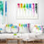 Têtes colorées avec coussins en taches Abstract-29367290-29367294