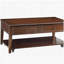Table basse en bois de noyer avec plateau relevable