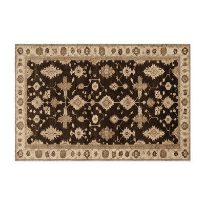 Tapis intérieur et extérieur brun Overdyed