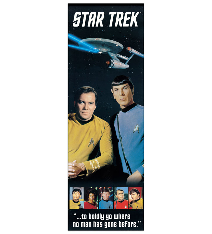 Star Trek - No Frame Print on Wood, 158cm H x 53cm W x 1.8cm D