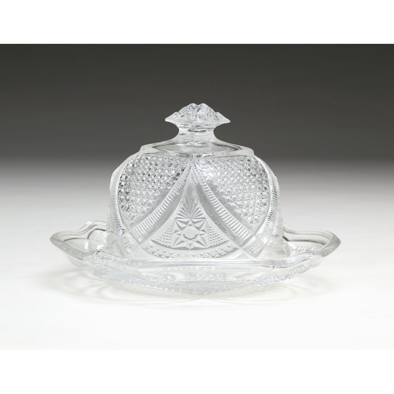 Charlton Home® Predmore Glass Butter Dish