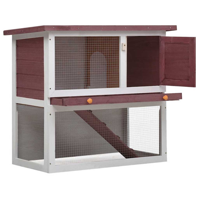 Cage à lapin en fer, Brun