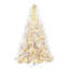 Arbre de Noël artificiel régulier (double) avec aiguilles blanches