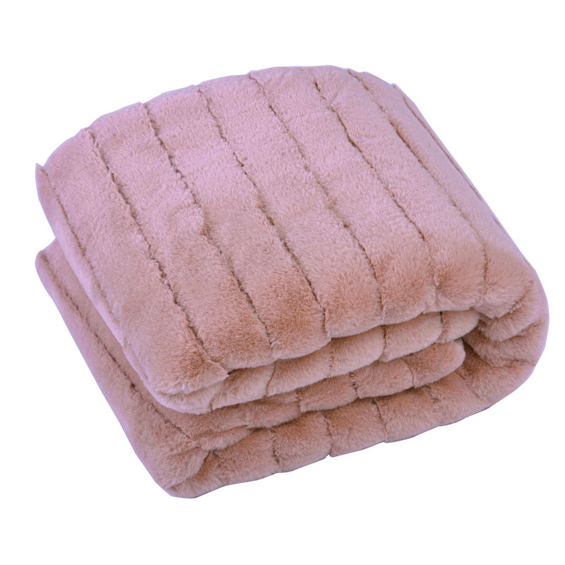 Knitted Throw Blanket, 299.7cm W x 241.3cm L, Grey Down