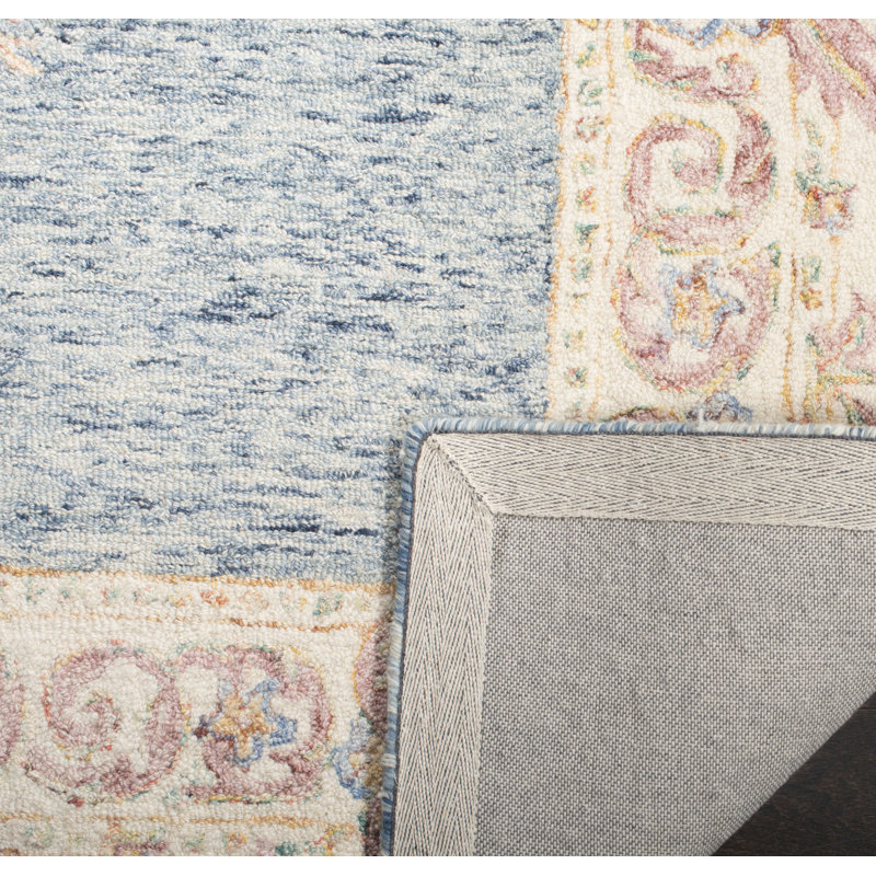 Bryon Hand Tufted Wool Oriental Rug, Square 6'