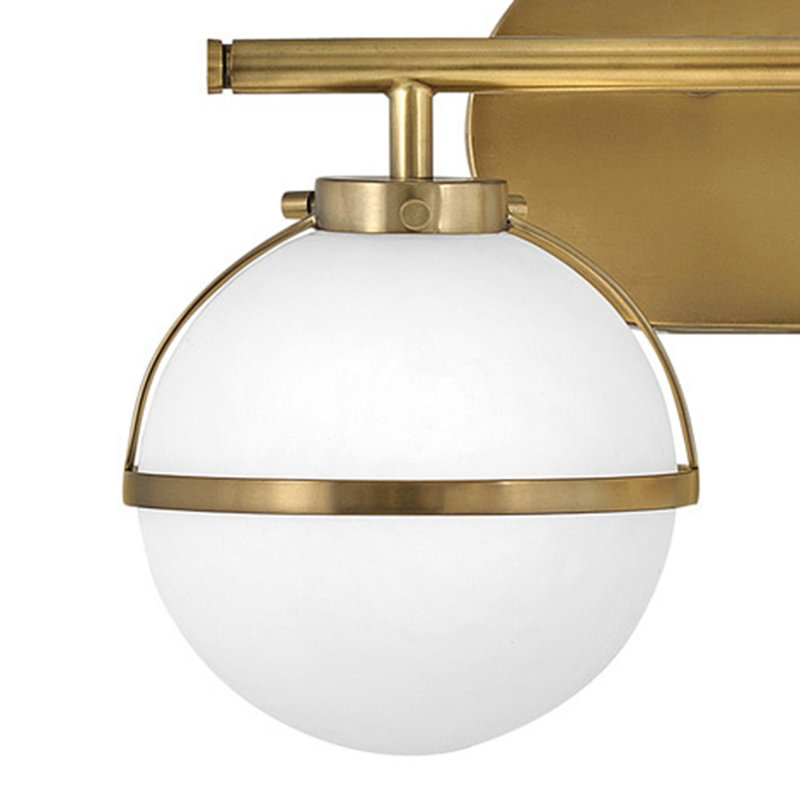 Adneta 2-Light Dimmable Vanity Light, Laiton héritage