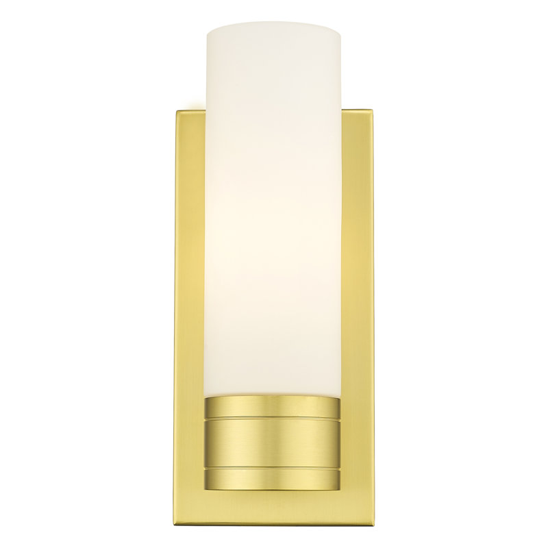 Ballston - Cofield - 1 Light 5" Sconce with 8"H Shade, Satin Gold, Clear