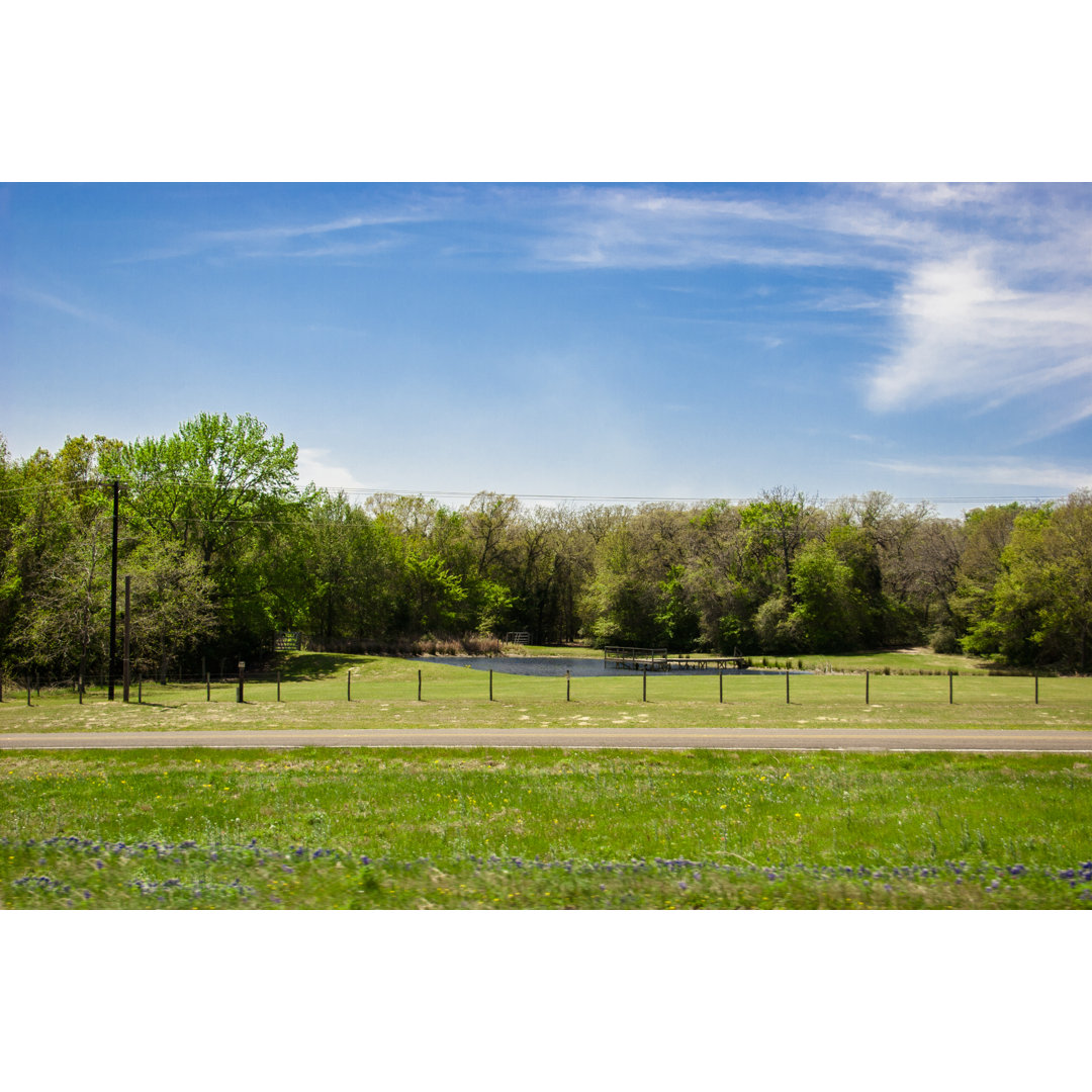 Texas Country Roadside Scenic von Fstop123 - Kunstdrucke auf Leinwand ohne Rahmen