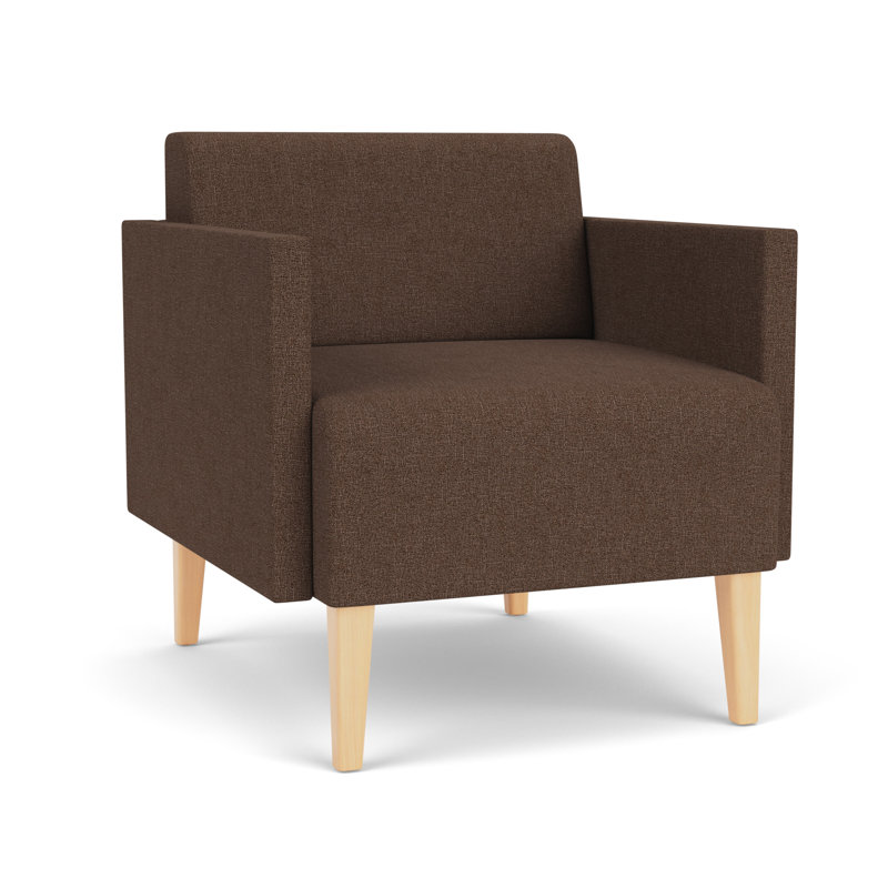 Chaise d'invité de luxe Luxe, Bois naturel, Café Archetype