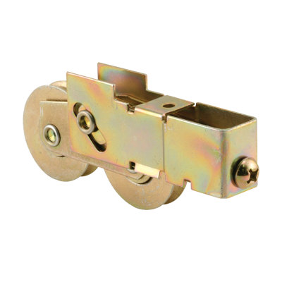 Ensemble de rouleaux tandem FHC D1996 avec roulement à billes, diamètre de rouleau concave de 1-1 / 2 po, largeur de boîtier de 3/4 po, boîtier en acier estampé, finition dichromate