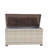 Wicker Patio Furniture Storage Box (Grey )
