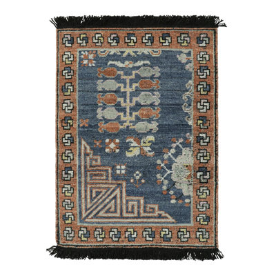 Burano Hand Knotted Wool Geometric Area Rug