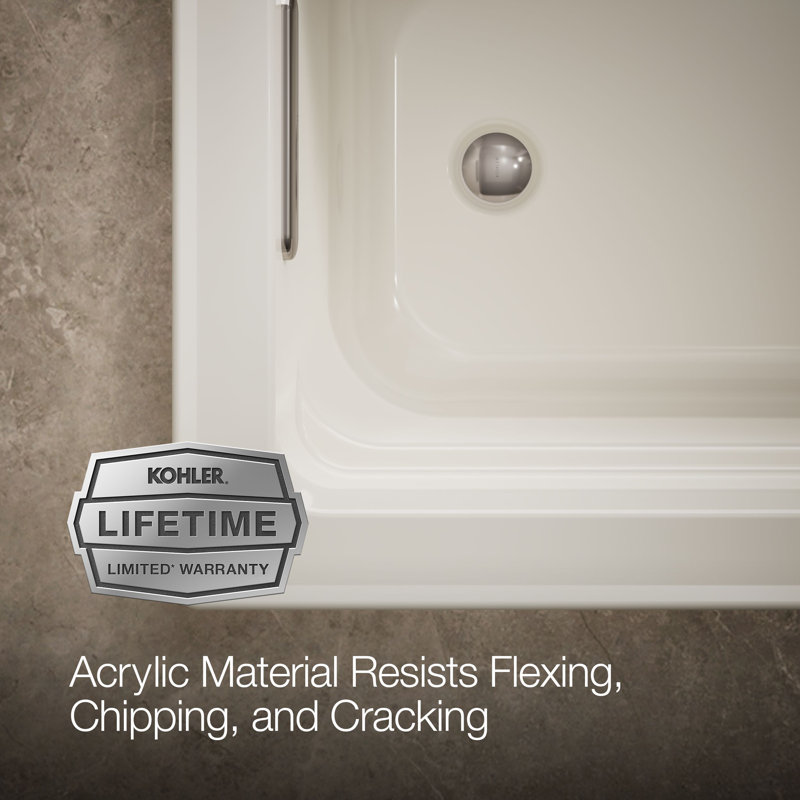 Archer Drop-In Bath with Reversible Drain, Biscuit