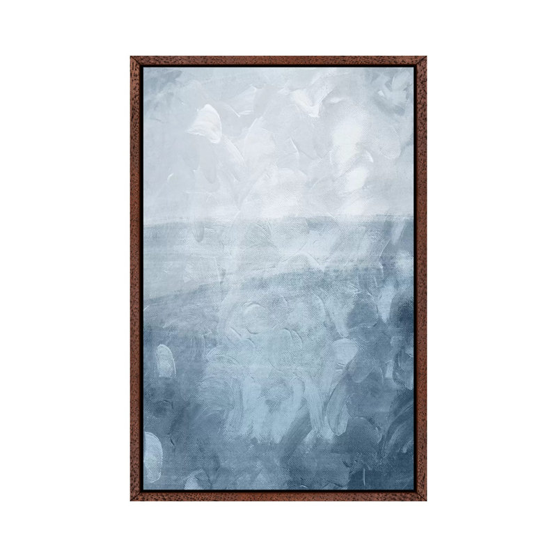 Rise by On Rei - Painting on Canvas, 66.04cm H x 45.72cm W x 3.81cm D, Classic Brown Wood Framed