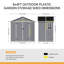 Plastic Outdoor Garden Storage Shed-1935053541