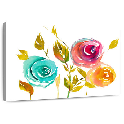 Harnek Modern Trio Of Blooms I