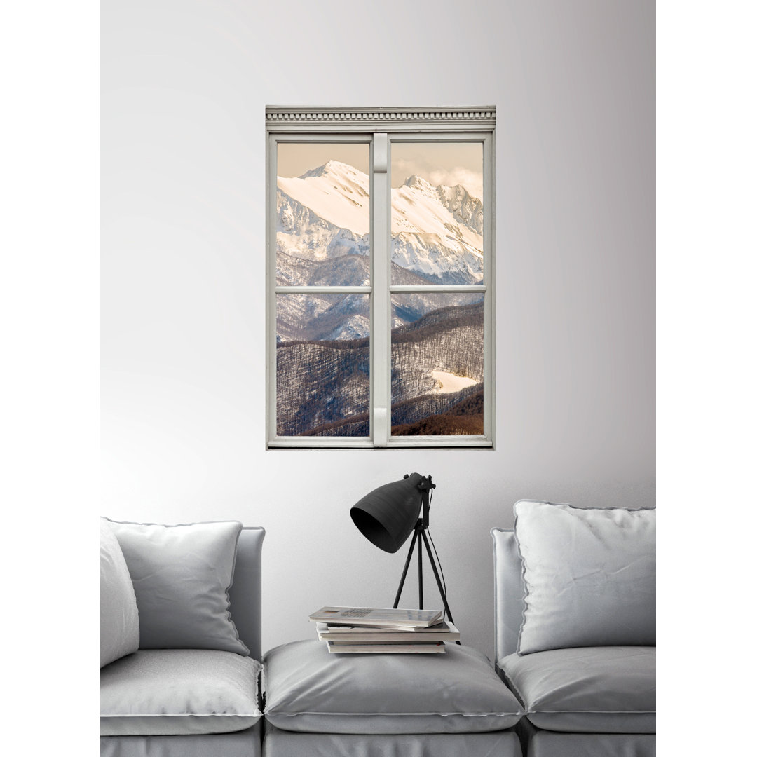 Wandtattoo Fenster Hochgebirge