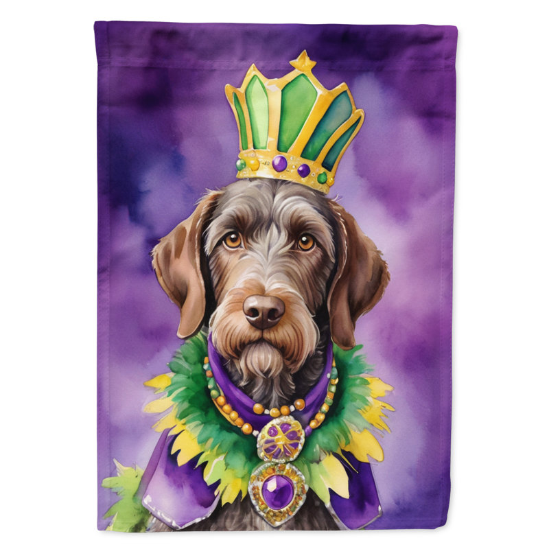 Drapeau de jardin double en polyester H 15,5 po x l 11,25 po