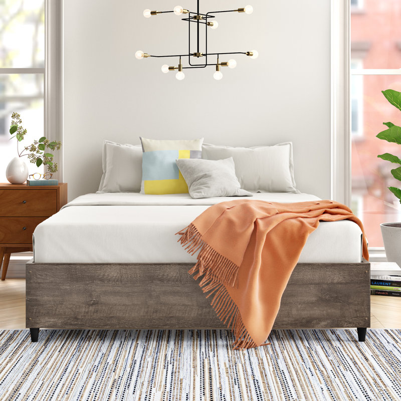 Baldomera Bed, Distressed Brown, King