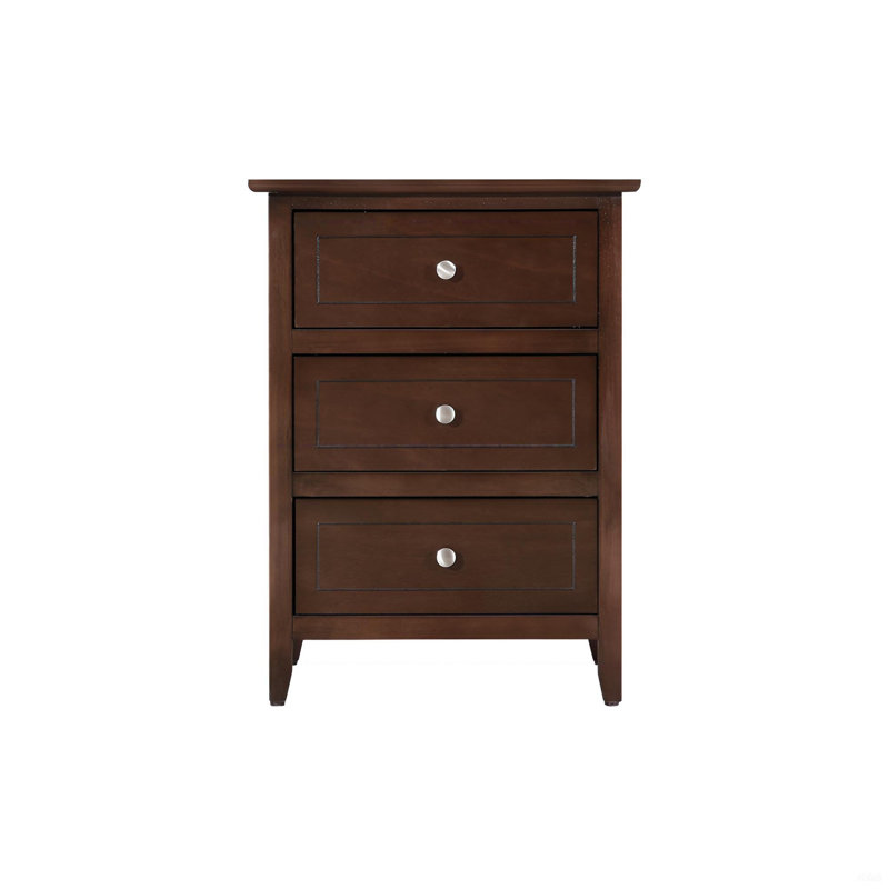 Versatile Transitional Nightstand, Cappuccino